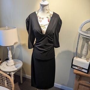 Revamped Black Midi Dress